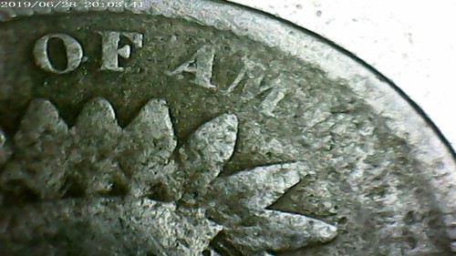 1883 Indian Head One 1 Cent Penny Anomaly Stamped Struck Through Grease Greaser - Picture 9 of 10