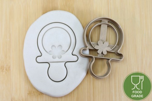 Keksstempel/ Ausstechform baby shower baby girl Keksausstecher PLA ca.8cm - Picture 7 of 22