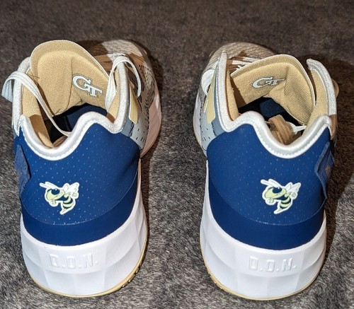 Men's Adidas Georgia Tech D.O.N Mitchell Issue 4 Lightlock Shoes Size 14 RARE - Picture 4 of 8