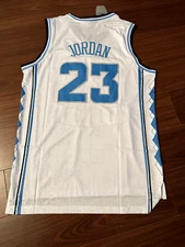 NWT Michael Jordan Basketball Jersey X-Large #23  North Carolina Tar Heels White