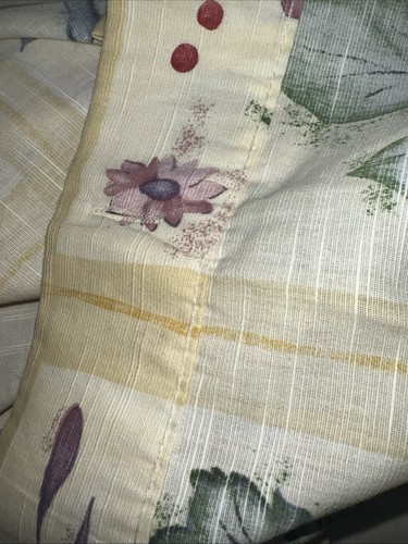 Croscill Gazebo Botanical Floral Shower Curtain Fabric Yellow Green Blue 72x70 - Picture 7 of 7