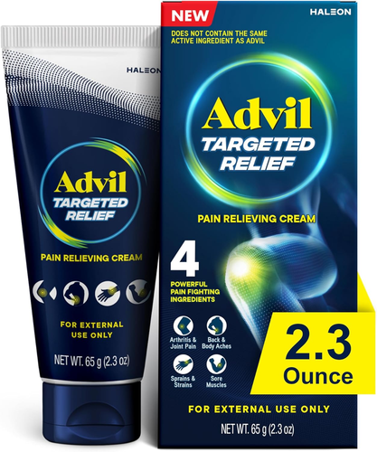 Advil Targeted Relief Pain Relieving Cream, up to 8 Hours of Powerful Relief of