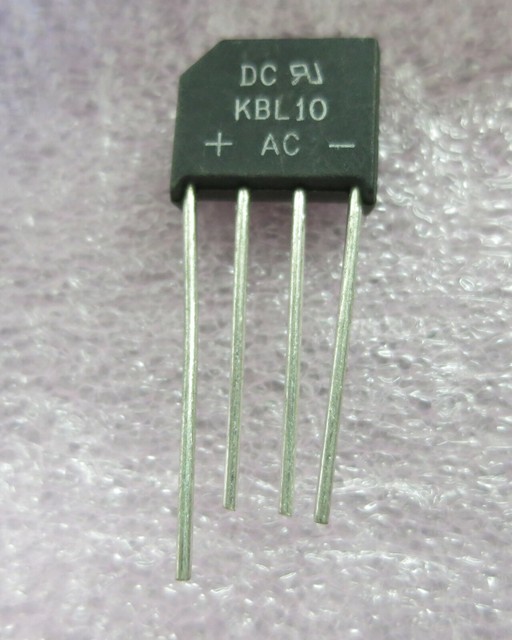 BRAND NEW 1 PC KBL10 Bridge Rectifier 4a 1000v / KBL10+ AC *** US STOCK ...