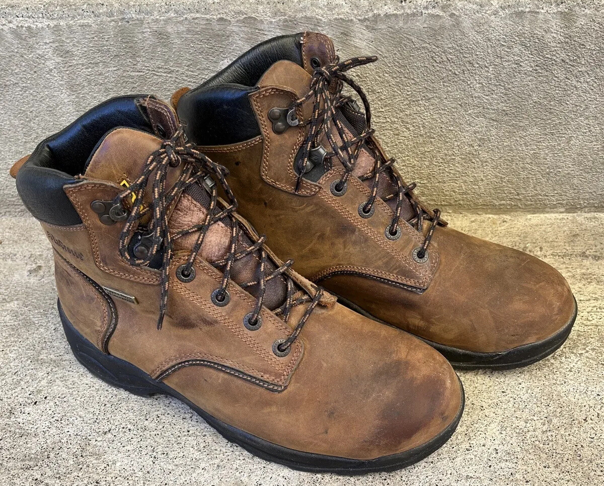 LACROSSE Quad Comfort Boots Men s Size 11 Brown Leather Hyper Dri Waterproof