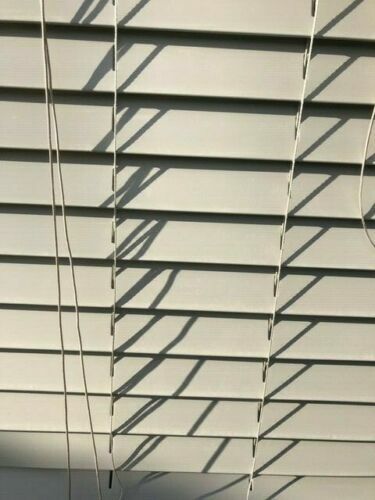 Holzimitat Jalousie Schnur & Band Fensterrollo 50 mm Lamellen beschneidbar Rollo UK - Bild 18 von 42