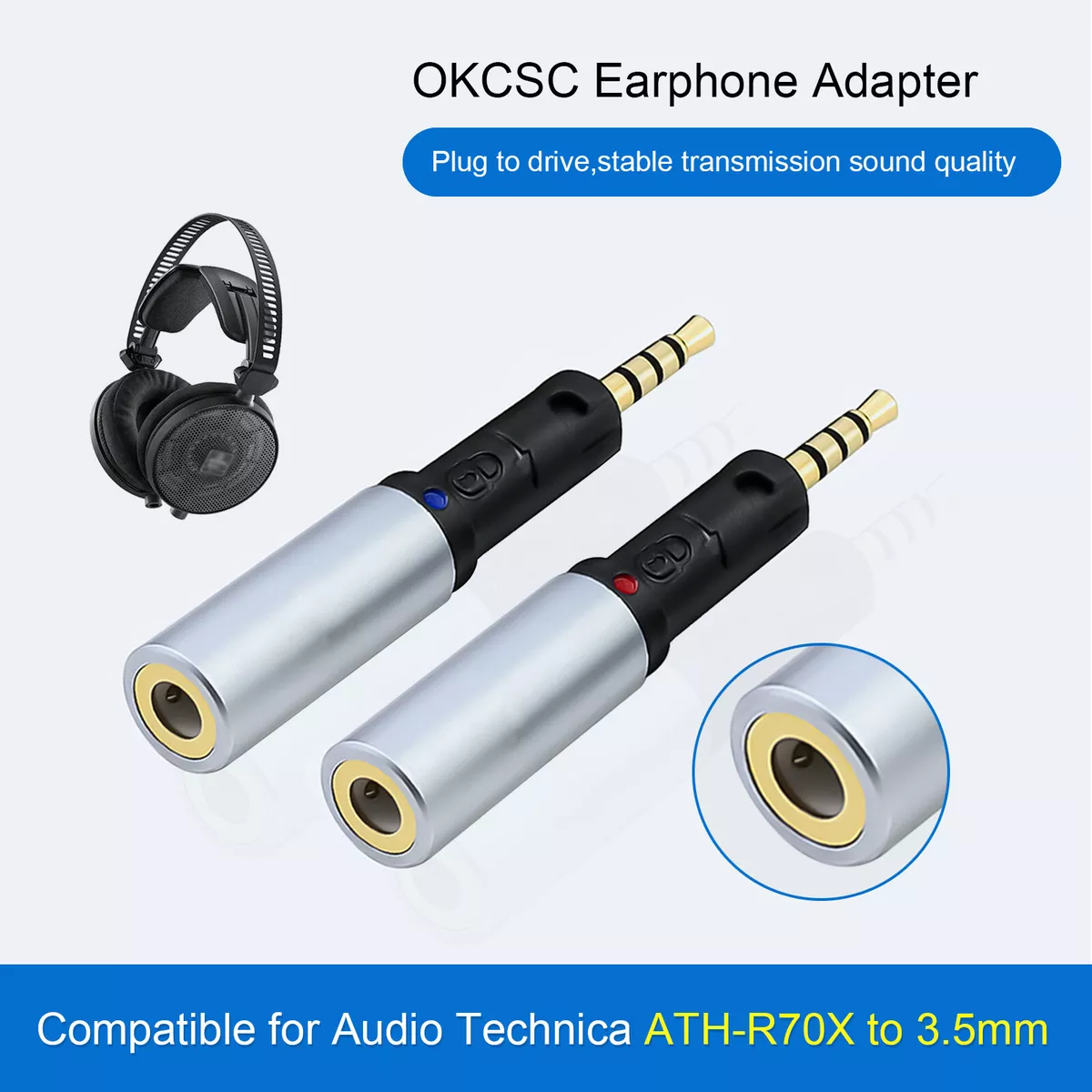 Audio technica headphone adapter sale