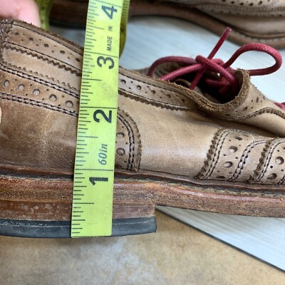 Allen Edmonds Neumok Men Sz 10D Brown Leather Brogue Wingtip Oxford Dress Shoes Allen Edmonds Neumok Dress Shoes Men main image 4