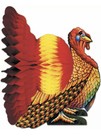 New Vintage THANKSGIVING Madras Table Decoration HONEYCOMB TURKEY CENTERPIECE