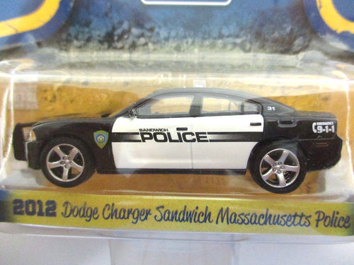GREENLIGHT COUNTRY ROADS - 2012 DODGE CHARGER SANDWICH MASSACHUSETTS POLICE CAR - Picture 8 of 18