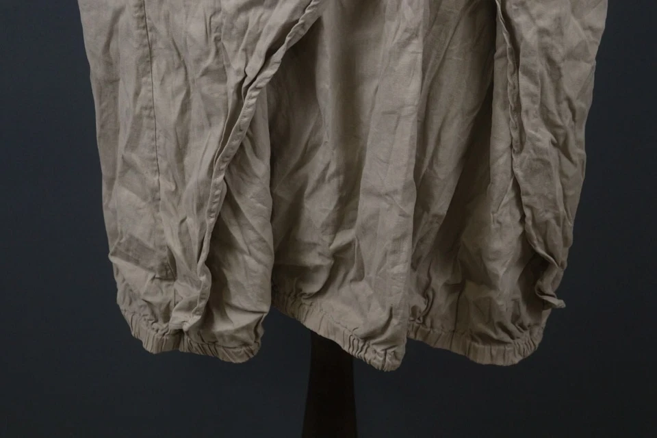 SARAH PACINI Beige Adjustable Tie Back Zip Wrap Dress Size 2 - Image 3 of 4