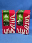 100 Warm White Mini Lights - 20' - White Wire - 2 Pack - Wedding, Holiday, Party