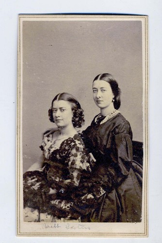CDV - SCHAUSPIELERINNEN - DIE WEBB SCHWESTERN 1860ER JAHRE - C.D. FREDRICKS - Bild 1 von 3