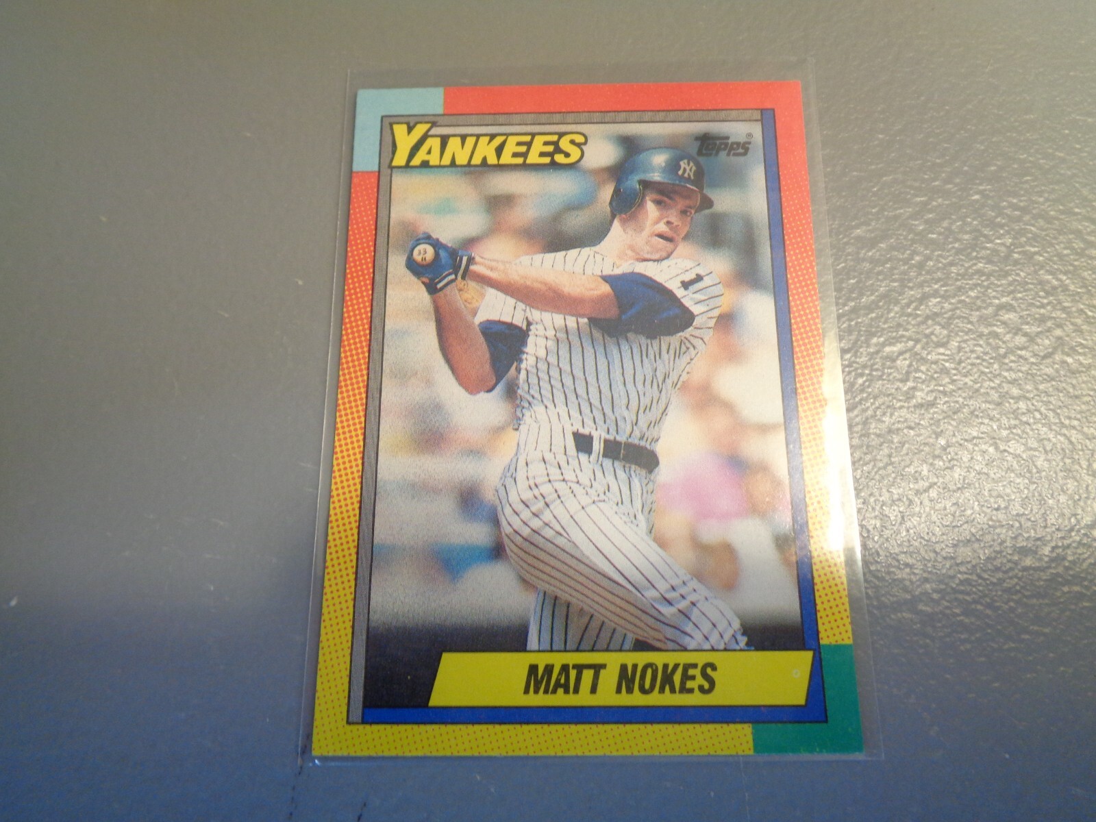 1990 Topps Traded New York Yankees Baseball Card #81T Matt Nokes