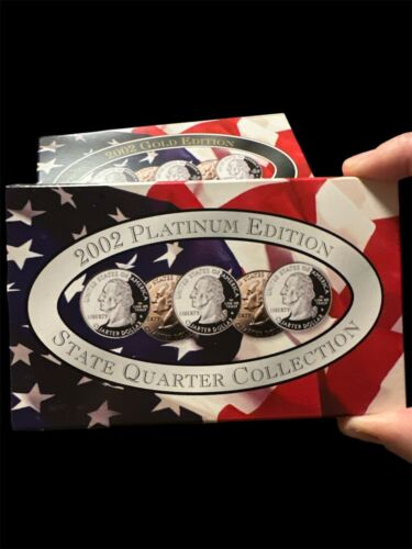 2004 US Mint Quarter Collection-Philadelphia. Denver, Platinum & Gold Edition - Picture 2 of 4