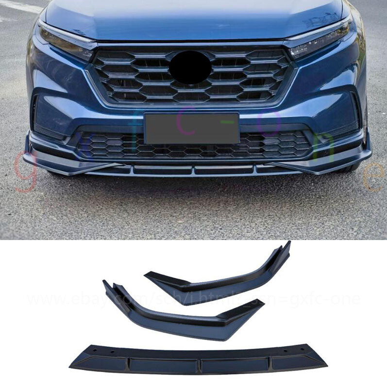 For 2023-2025 Honda CRV CR-V JDM V Style 3pc Front Bumper Lip Splitter