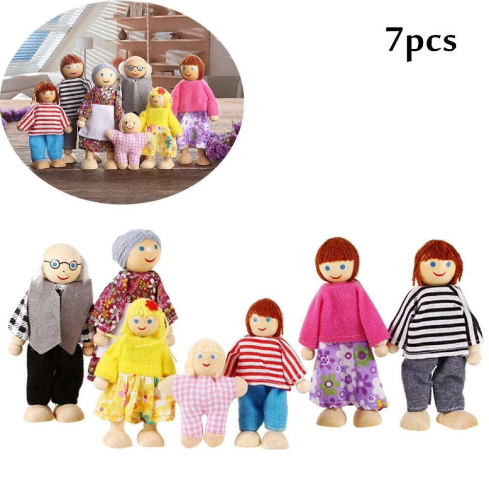 7pcs toddler cognitive doll 2018 New Doll House Children Toy
