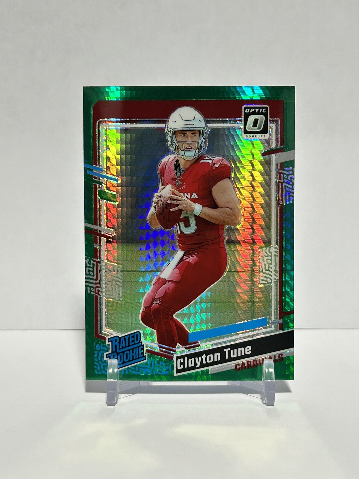 2023 Donruss Optic Clayton Tune Rated Rookie Green Hyper Prizm #202