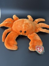 TY Beanie Original Buddy - Digger The Beanie Baby Orange Crab Soft Toy with Tag