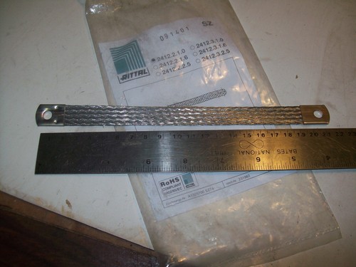 NEU RITTAL 2412.2.1.0 GESCHLIFFENES BAND 20 CM X 1,5 CM X 1 MM KUPFER PLATTIERT 65A P5615 - Bild 3 von 3