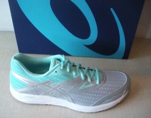 ASICS WOMENS AMPLICA RUNNING SHOES-SNEAKERS-T875N-9693- Mid Grey/ Aruba  Blue | eBay