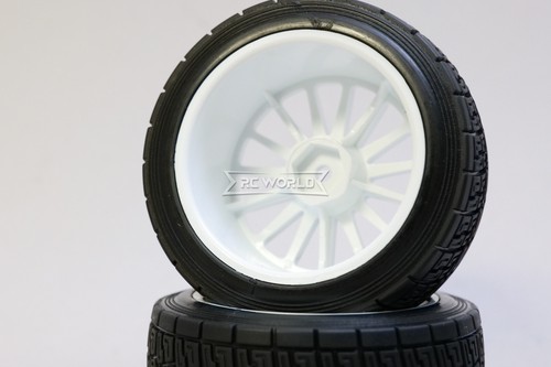 HPI 1/10 WR8 Street Rally WHEELS + TIRES WRC Tarmac -WHITE- (4pcs) #3481 - Picture 6 of 8