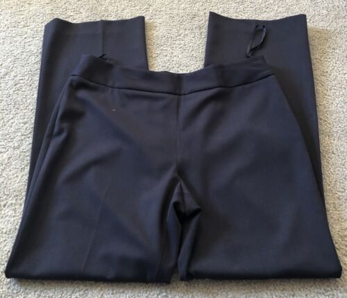 JNY Signature Women’s Dress Pants Sz 12 Navy Rayon Blend Stretch Straight Leg - Picture 3 of 11