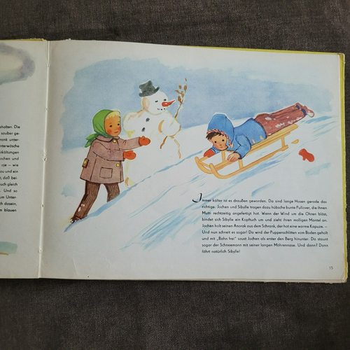 1961 Erstausgabe: Puppenschneiderin Sabine, DDR Kindersachbuch Ostalgie - 第 7/12 張圖片
