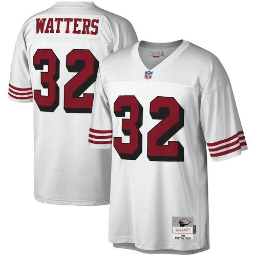 San Francisco 49ers Ricky Watters #32 Mitchell Ness White 1994 NFL Legacy Jersey