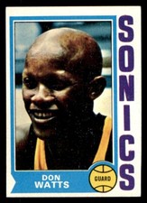 1974 Topps Basketball #142 Don Watts EX