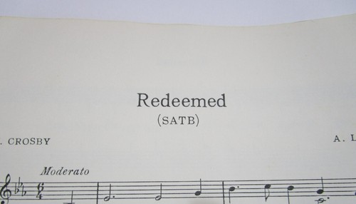 Choral Sheet Music For "Redeemed" SATB - Butler - Broadman Choral Music - Imagen 8 de 13