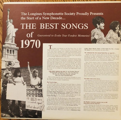 The Best Songs Of 1970 Longings Symphonette Society VTG 33 RPM LP - 2 Record Set - Picture 5 of 12