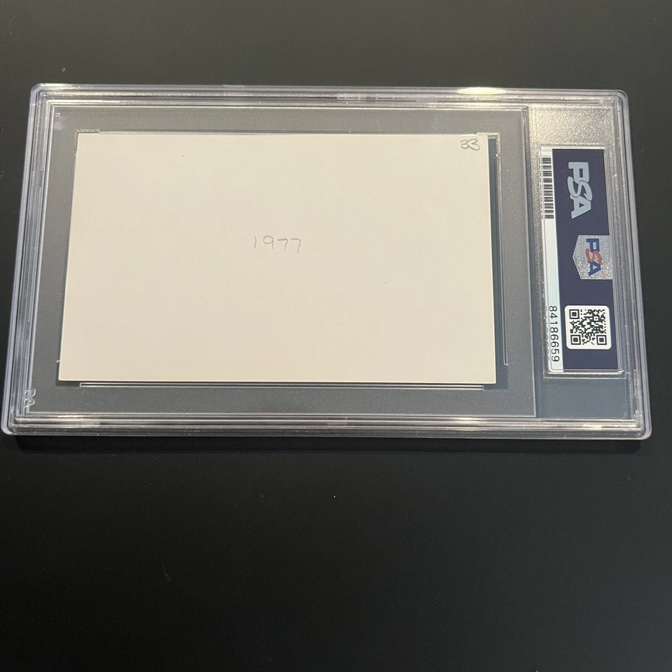 Frankie Pytlak Signed Index Card 3x5 PSA Slabbed Graded Mint 9 Red Sox Indians - Image 2 of 2