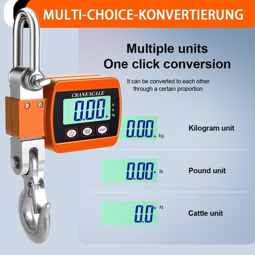 2000KG Professional Hanging Scales Crane Scales Load Scales Scales LCD Battery Industrial Scales - Picture 58 of 63