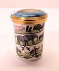 Rare Halcyon Days Enamel Trinket Pill Box Noah's Ark