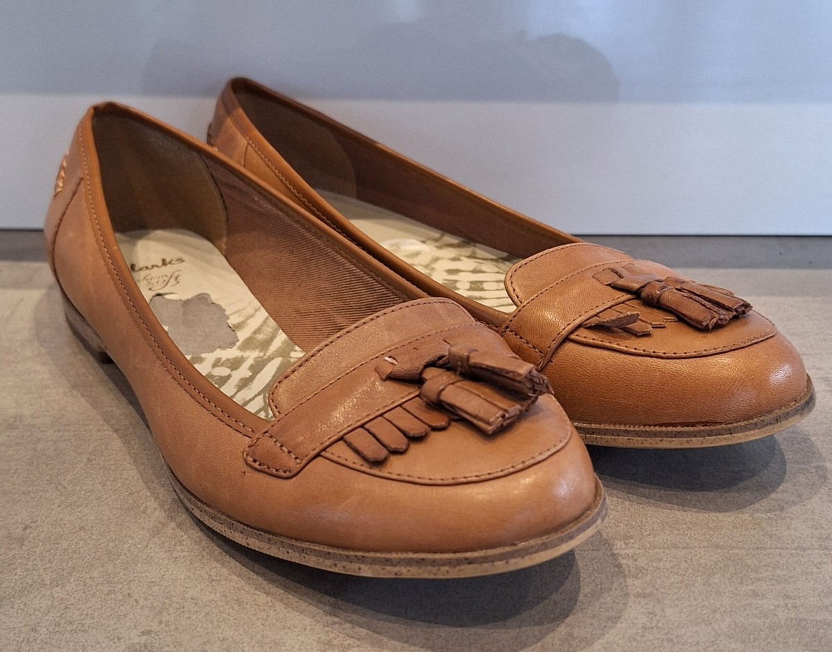 Clark's Slip On Tan/Brown Loafer Women's Shoes UK