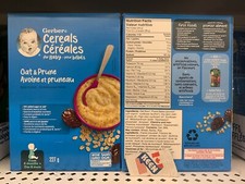 AiWaWa CA, GERBER Stage 2 Oat Prune Baby Cereal 227 g