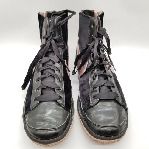 Nike Womens Zoom Blazer 313722-062 Black Pink Lace Up Sneaker Shoes Size 9.5 - Picture 2 of 6