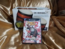 Nintendo Donkey Kong Bongos Controller & Donkey Konga 2 GameCube CIB Lot Bundle