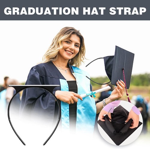 Graduation Cap Headband Secures Your Cap,Graduation Hack for... - Picture 2 of 5