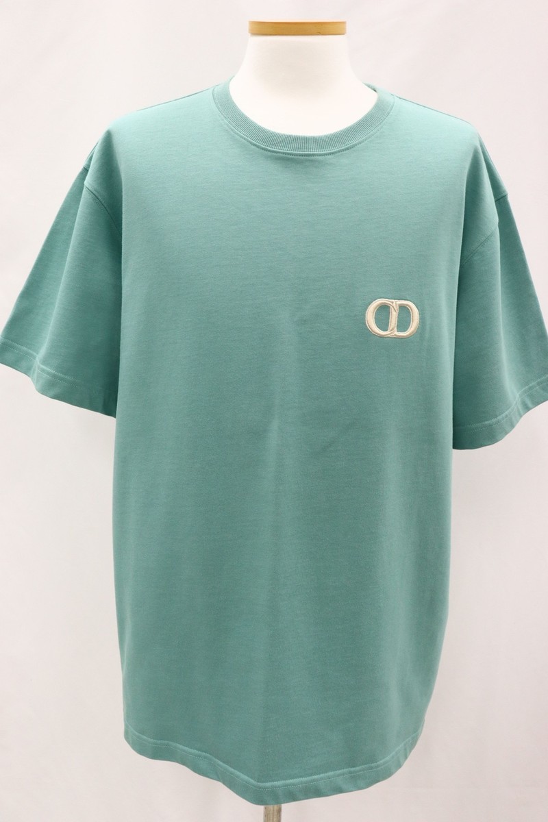 Dior｜SHORT-SLEEVED ROUND NECK T-SHIRTS (943J605A0554 08 CD Icon Relaxed-Fit T-Shirt White Cotton Jersey | DIOR