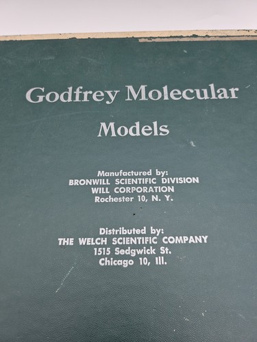 GODFREY MOLECULAR Modeling Kit Vtg 1950s Student Rubber Molecules - Picture 2 of 9