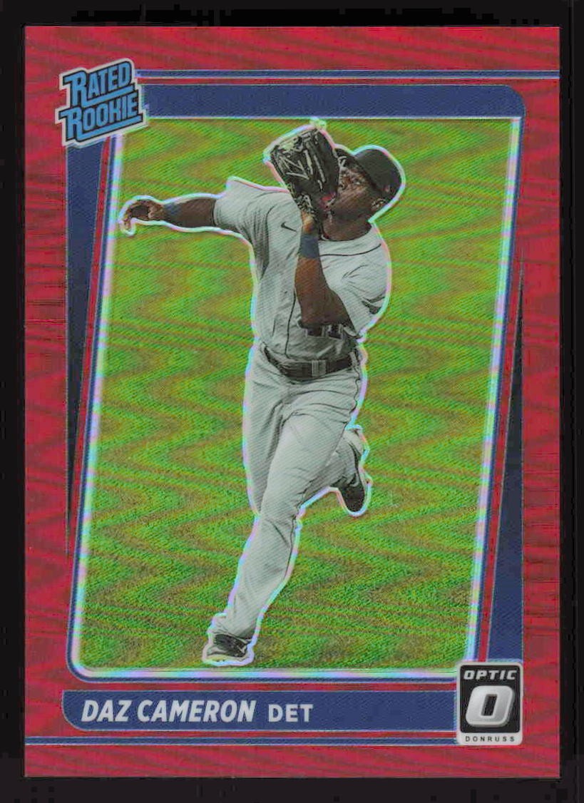 2021 Donruss Optic - Red - #85 Daz Cameron - RC - /60 - Detroit Tigers