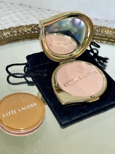 Vintage Estee Lauder Ladybug Gold Lucidity Powder Compact Transparent Med 02 New - Picture 14 of 18