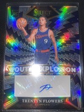 2024-2025 Panini Select Trentyn Flowers Youth Explosion Autograph