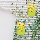  Blumenkunstkunst Metall gestrichene Blumenpot -Verzierung für Innen im Freien