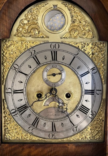 Rare Early 18th Century Antique Queen Anne Style English Grandfather Clock - Picture 7 of 11