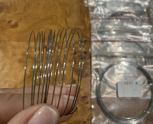 Alambre de memoria de plata para suministros para hacer joyas - Imagen 2 de 5