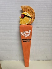 New SHOCK TOP BELGIAN WHITE Draft 11.5” Beer Tap Handle Topper
