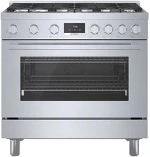 Bosch 800 Series HDS8655U 36" 6 Burner Dual Fuel Convection Range Pictures
