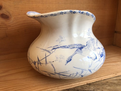 Creil et Montereau modèle Ibis, broc de toilette à décor de canards - Picture 3 of 24